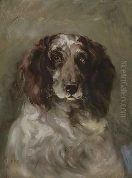 Portrait of a spaniel Oil Painting by Florence Jay