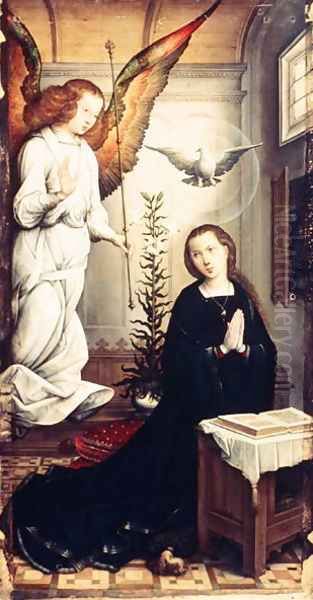 The Annunciation Oil Painting by Flandes Juan de