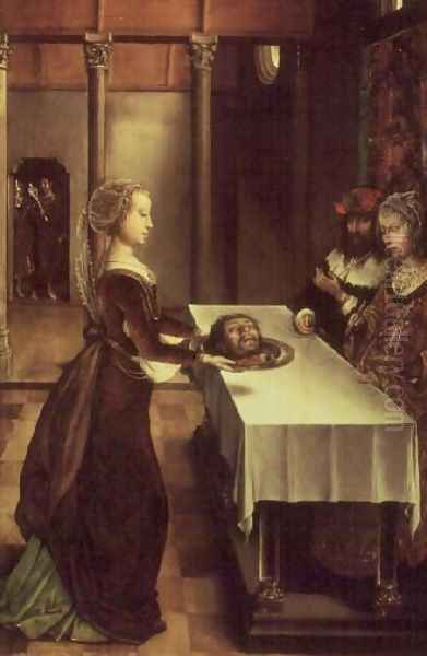 Salome Oil Painting by Flandes Juan de