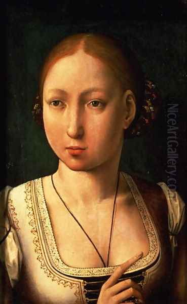 Juana or Joanna of Castile Oil Painting by Flandes Juan de