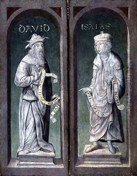 David and Isaiah Oil Painting by Flandes Juan de