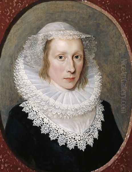 Portrait of a Lady 2 Oil Painting by Cornelis I Johnson