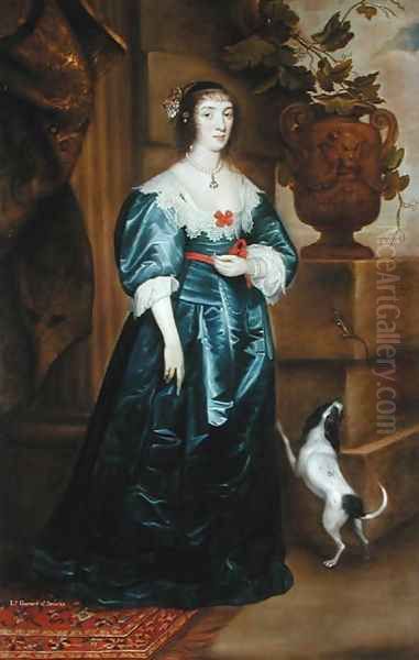 Lady Gerard of Bromley Oil Painting by Cornelis I Johnson