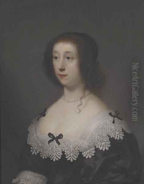 Lettice Morison Viscountess Falkland Oil Painting by Cornelis I Johnson