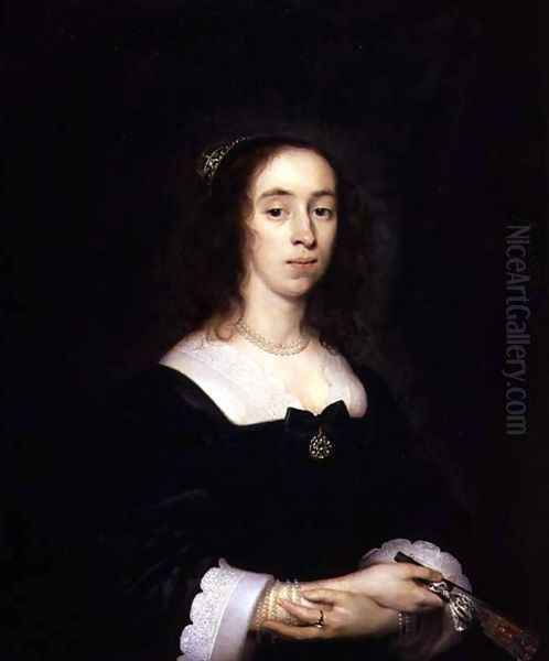 Portrait of a Lady Oil Painting by Cornelis I Johnson