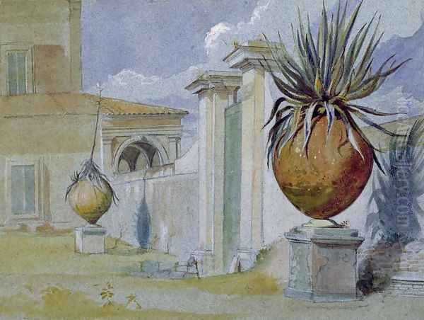 Villa Massimi Rome Oil Painting by Harry John Johnson