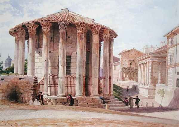 The Temple of Vesta Rome Oil Painting by Sir Thomas Graham Jackson