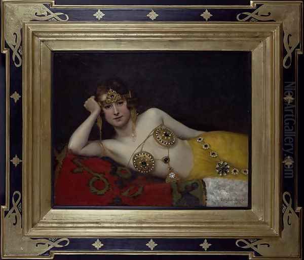 An Odalisque Oil Painting by Douglas Joseph