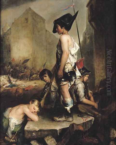 The Little Patriots Oil Painting by Philippe Auguste Jeanron