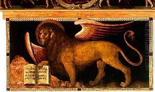 The Lion of St Mark Oil Painting by del Fiore Jacobello