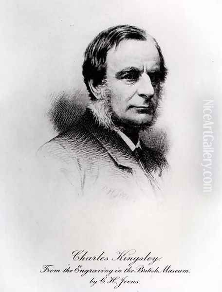 Charles Kingsley 1819-1875 Oil Painting by Jeens, Charles Henry