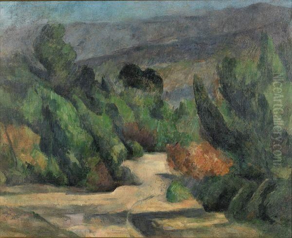 La Route Tournante by Paul Cezanne