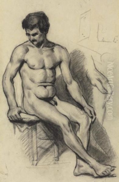 Homme Nu Oil Painting by Paul Cezanne