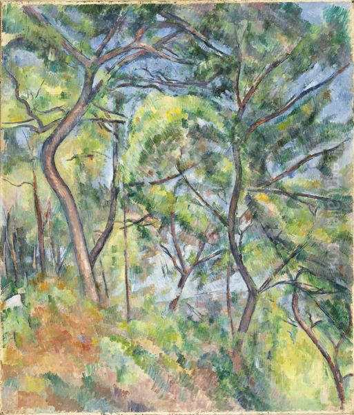 Sous-bois Oil Painting by Paul Cezanne