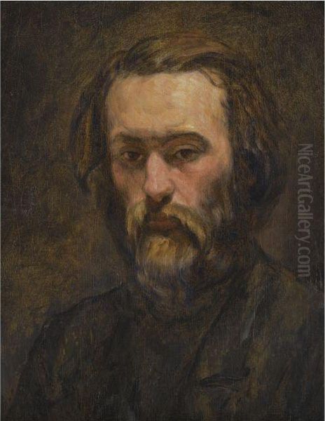 Portrait D'homme Oil Painting by Paul Cezanne