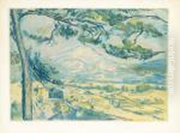 Paysage Oil Painting by Paul Cezanne