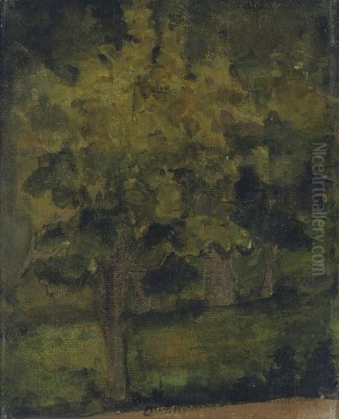 Arbres Oil Painting by Paul Cezanne