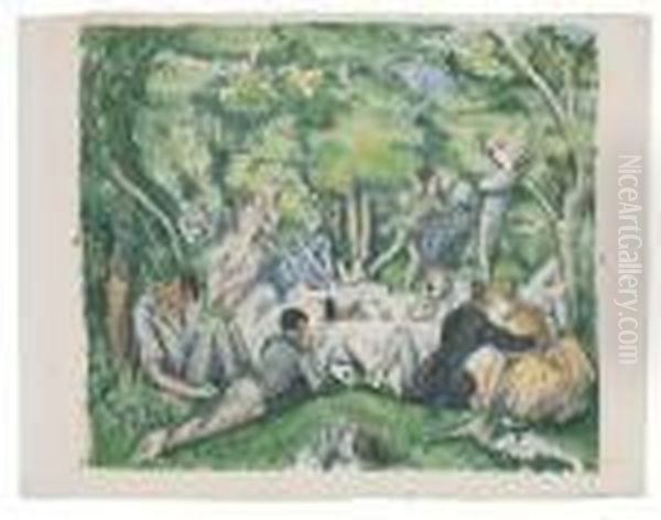 Dejeuner Sur L'herbe Oil Painting by Paul Cezanne