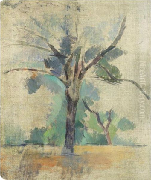 Arbres Oil Painting by Paul Cezanne