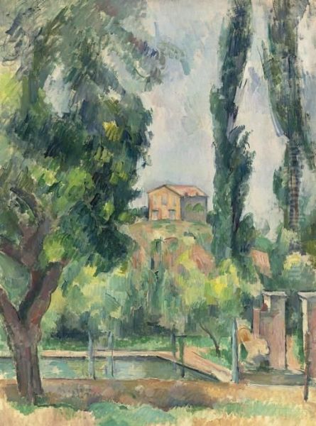 Le Jas De Bouffan Oil Painting by Paul Cezanne