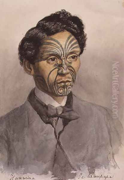 Kamariera Te Wharipapa Oil Painting by John Tremenhere Johnston