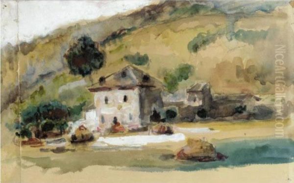 The Property Of A Private Collector
 

 
 
 

 
 Pres D'aix-en-provence Oil Painting by Paul Cezanne