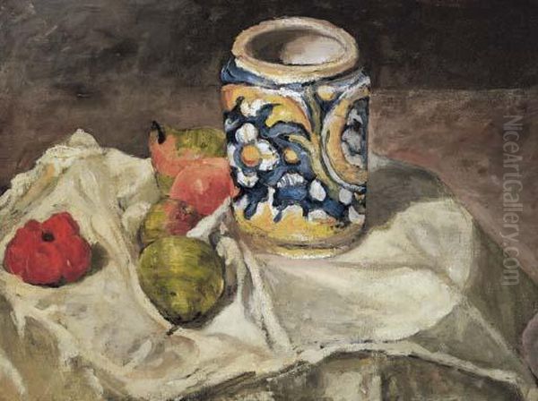 La Faience Italienne Oil Painting by Paul Cezanne