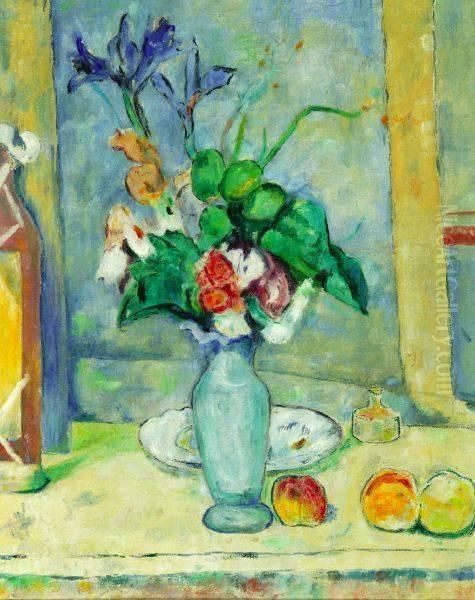 The Blue Vase Oil Painting by Paul Cezanne