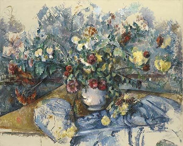 Grand Bouquet De Fleurs Oil Painting by Paul Cezanne