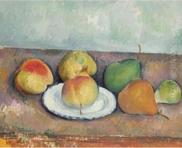 Nature Morte: Pommes Et Poires Oil Painting by Paul Cezanne