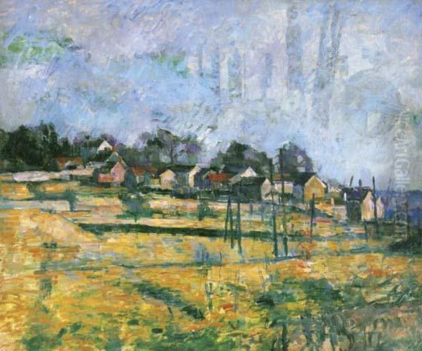 Paysage Oil Painting by Paul Cezanne