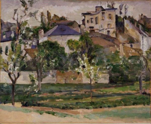 Le Potager De Pissarro A Pontoise Oil Painting by Paul Cezanne