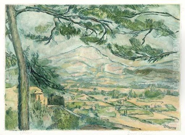 La Montagne Sainte-victoire Oil Painting by Paul Cezanne