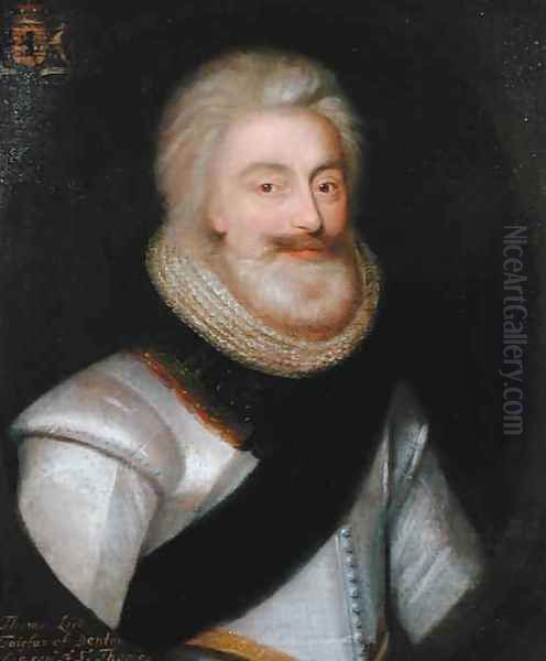 Thomas 1560-1640 1st Lord Fairfax Oil Painting by George Jameson