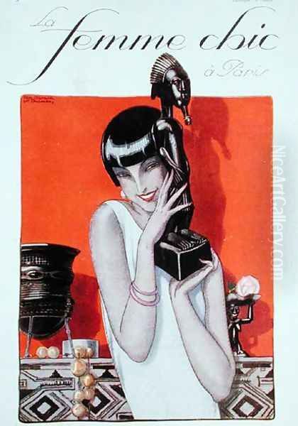 Front cover of La Femme Chic a Paris magazine May Oil Painting by A. and Chambry, E.P. Jarach