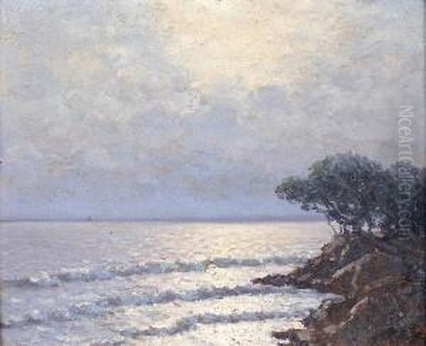 Coucher De Soleil A St Agay Oil Painting by Arsene Chabanian