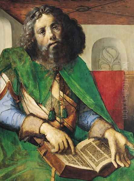 Portrait of Plato Oil Painting by van Gent (Joos van Wassenhove) Joos