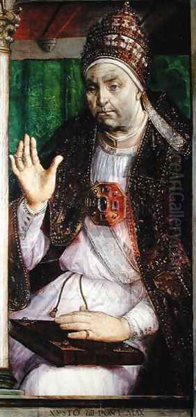 Portrait of Sixtus IV 1414-84 Oil Painting by van Gent (Joos van Wassenhove) Joos