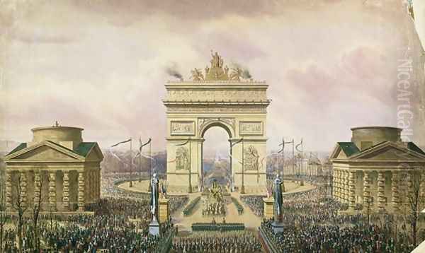 Return of the Ashes of the Emperor to Paris Oil Painting by Theodore Jung