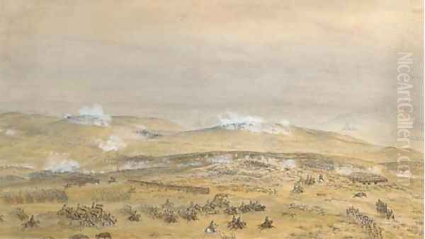 The Crimean War The Battle of Inkerman, 24th October 1854 Oil Painting by Theodore Jung