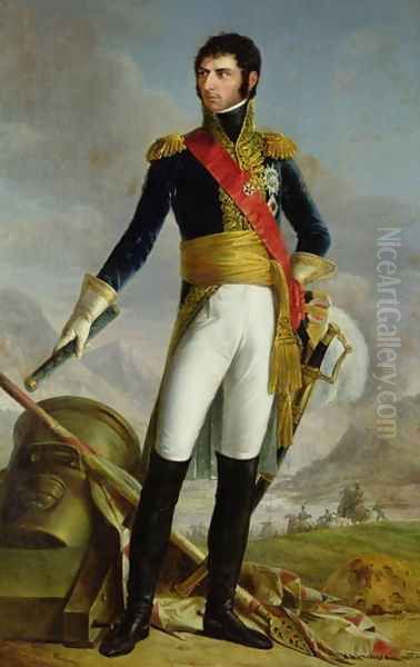 Portrait of Charles Jean Baptiste Bernadotte 1763-1844 Oil Painting by Joseph Nicolas Jouy