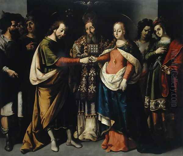 The Betrothal Oil Painting by Jose Juarez