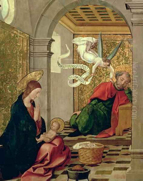 The Dream of St Joseph Oil Painting by Borgona Juan de