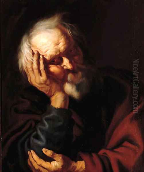 An Apostle Oil Painting by Jacob Jordaens