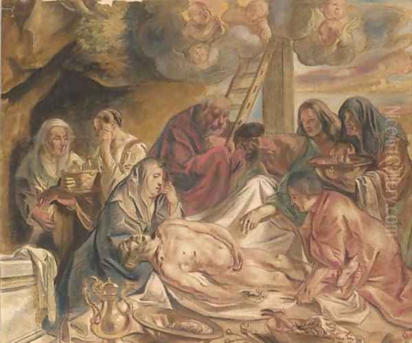 The Deposition Oil Painting by Jacob Jordaens