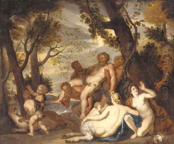 The drunken Silenus Oil Painting by Jacob Jordaens