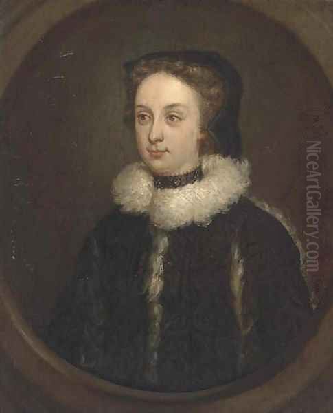 Portrait of Mary Queen of Scots (1542-1587) Oil Painting by George Jamiesone