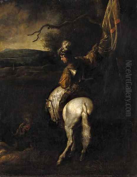 Saint George and the dragon Oil Painting by Ludolf de Jongh