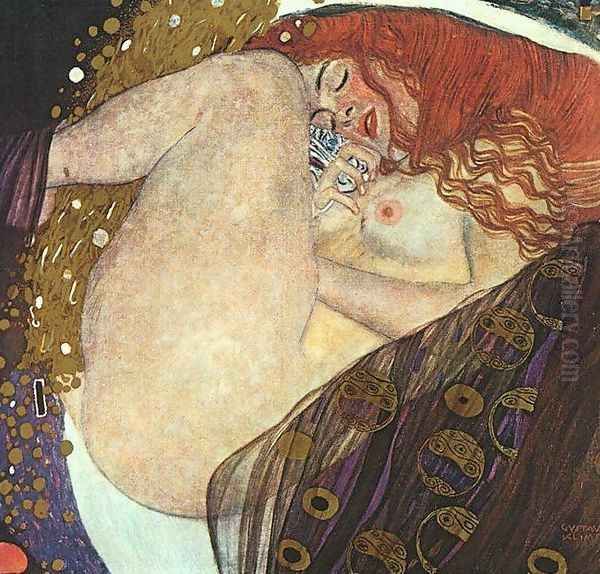 Dance Oil Painting by Gustav Klimt