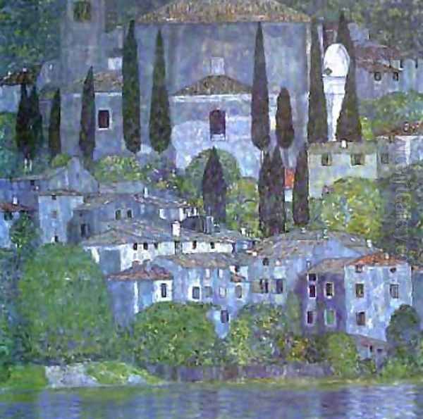 Church In Cassone Oil Painting by Gustav Klimt